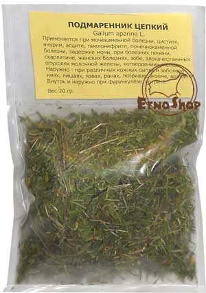 Подмаренник цепкий, геморройная трава, царапница, цеплянка, липчица / Galium aparine L.
